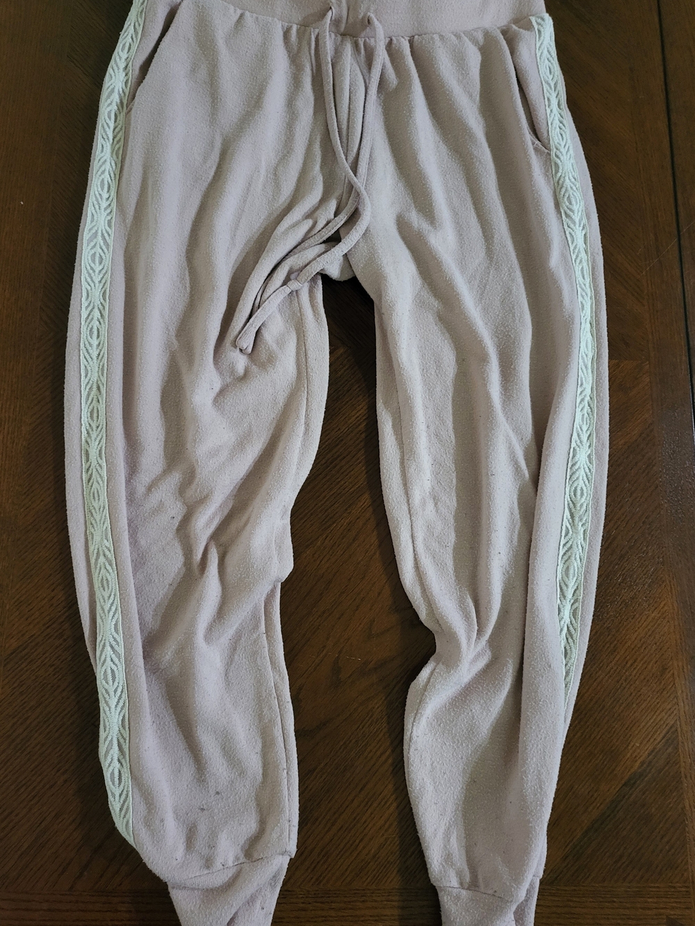 Flora Nikrooz Mauve Joggers with Cream Side Trim